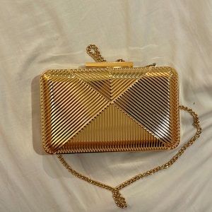 Nordstrom gold clutch